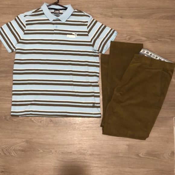 Puma Men’s Polo Shirt Short Sleeve Size Large EUC - Picture 11 of 11